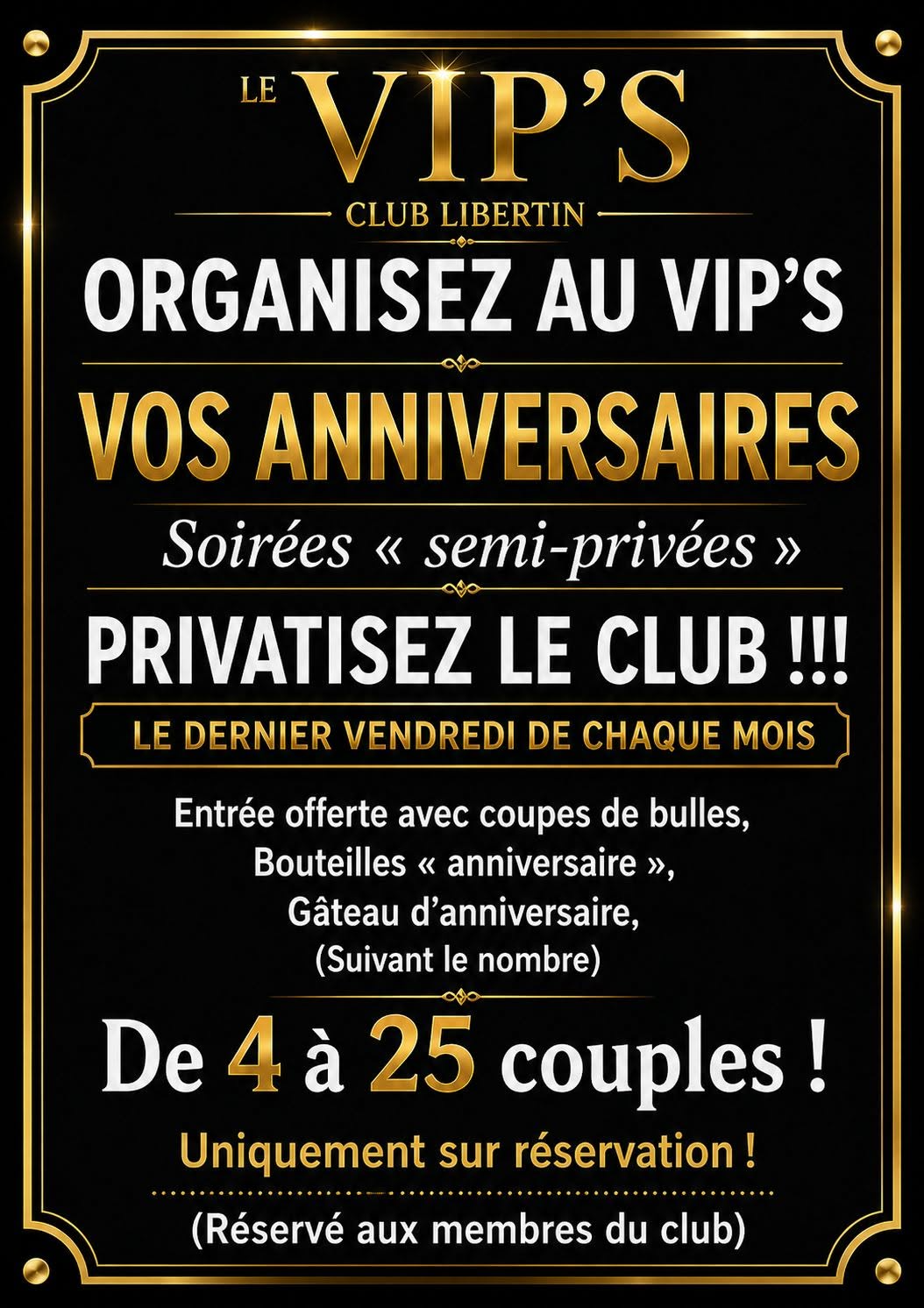 Soirée Couples et femmes